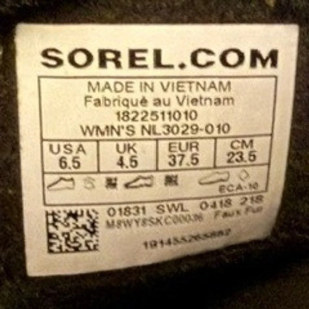 Sorel Tofino II Black Green Waterproof Winter Snow Boots Womens 6.5 NL3029-010